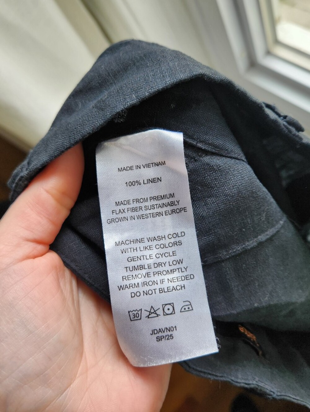 Quince Wide Leg Linen Patch Pocket Pant size 6 in black - Picture 8 of 10